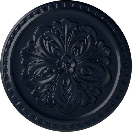 Ekena Millwork Emeryville Ceiling Medallion, Hand-Painted Midnight Dream, 16 7/8"OD x 5/8"P CM16ERMDF
